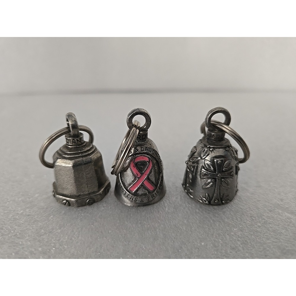 Motorcycle Guardian Ride Bell Riders Lot Of 3 Pink Cancer
